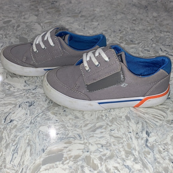 Like new! Sorry slip on sneakers with Velcro strap. Size 11 - Picture 2 of 6